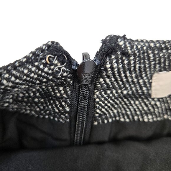 Loft Tweed Wrap Pencil Skirt with Fringe Trim Size 2 Petite - Picture 7 of 7